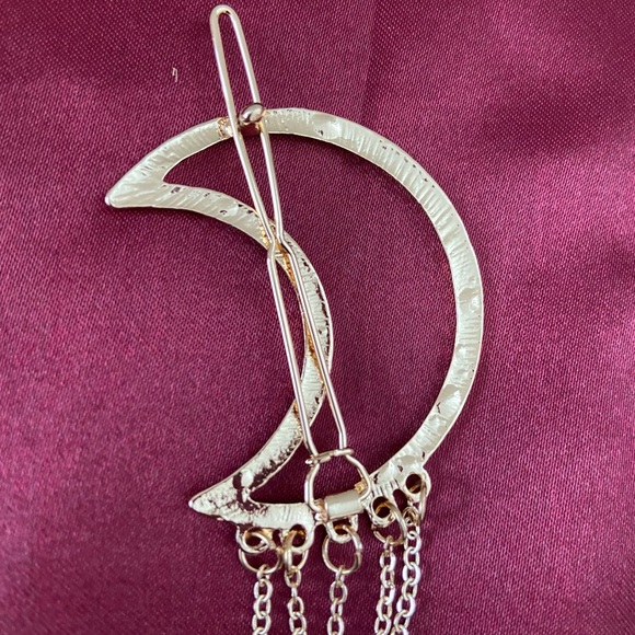 💕Last one Moon Tassels Drop Hair Pins Hair Clip - Picture 6 of 7